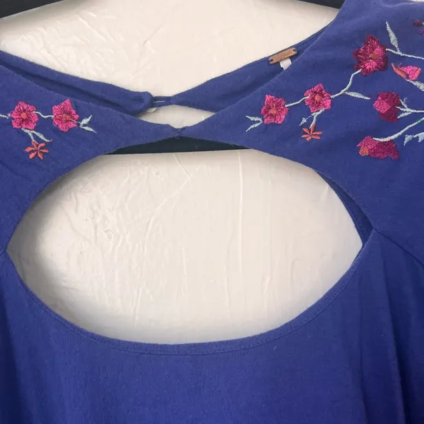 Free People Lita embroidered cutout long sleeve top size m - Image 12