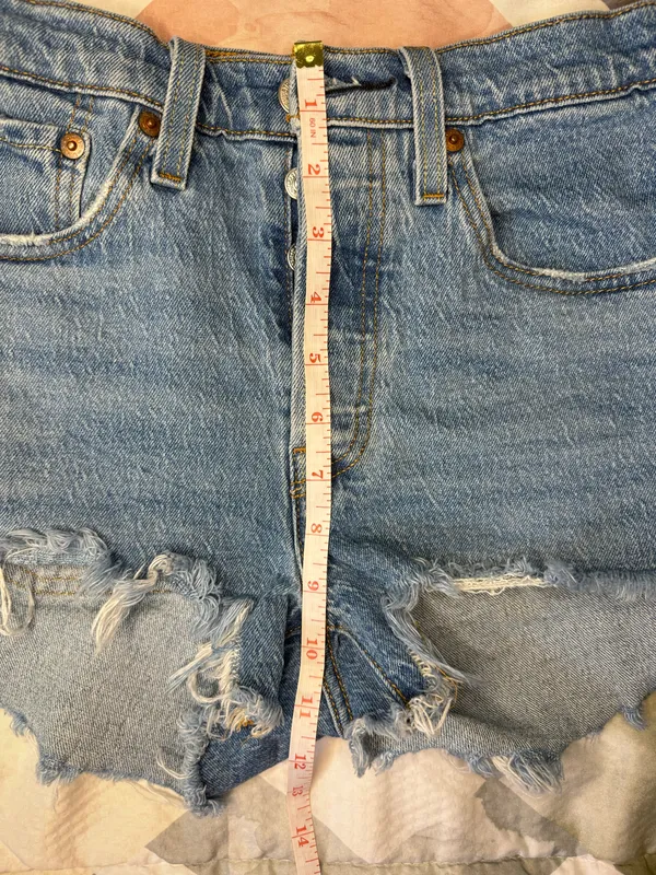 Women’s Distressed Levi’s Denim Shorts - Image 8