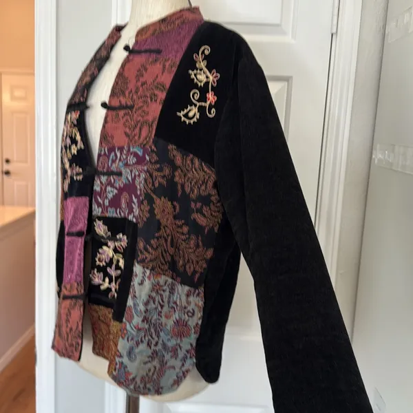 White Stag Vintage Y2K bohemian patchwork whimsigoth jacket - Image 12