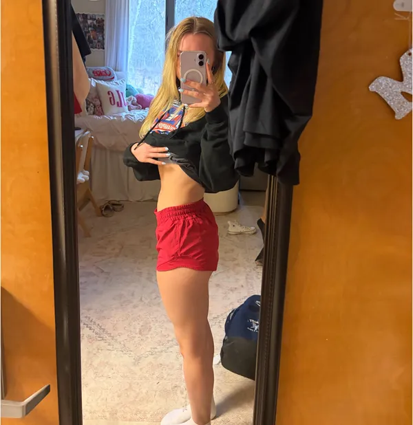 Red Lululemon Hotty Hot Shorts 2.5" - Image 2