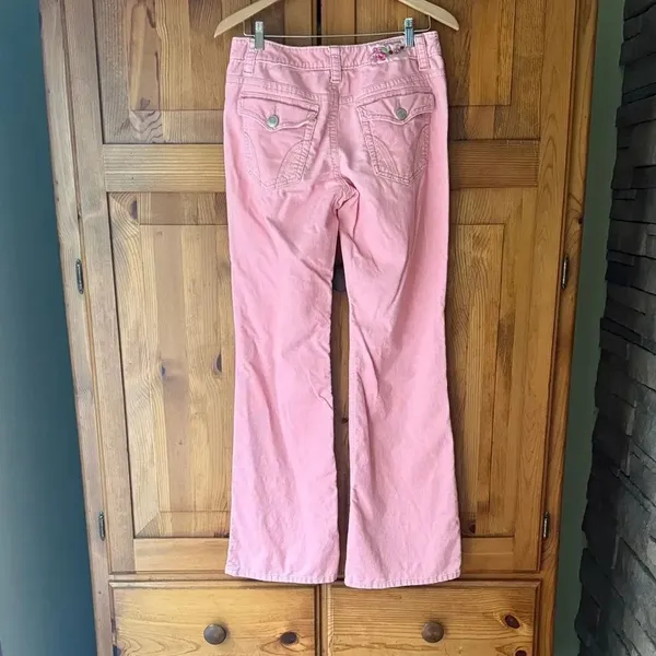 Aeropostale Women's corduroy bootcut Jeans in Soft Pink. Size 5-6 Long. - Image 6