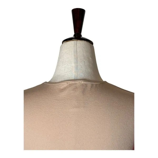 Wolford Bodysuit Women XS Tan‎ Red Sheer Sleeve Light Shadow Bodysuit Luxury - Image 5