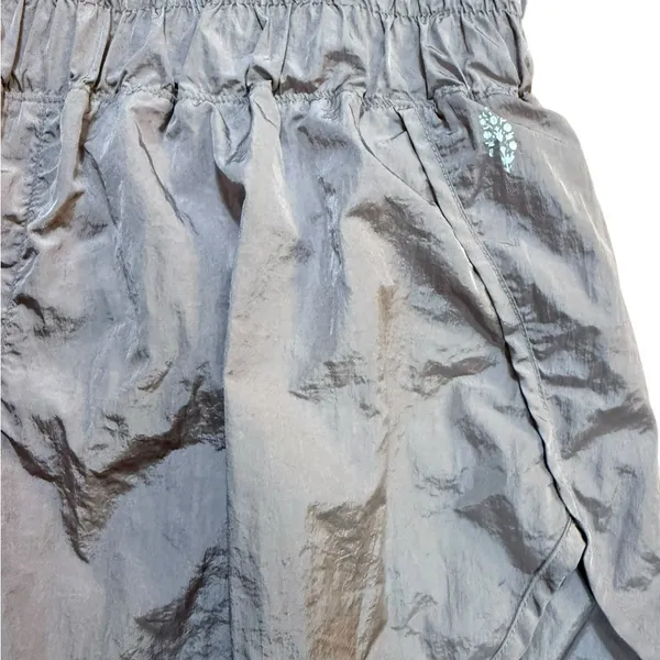 Free People FP Movement The Way Home Shorts Sz XL Shimmery Lavender High Waist‎ - Image 7