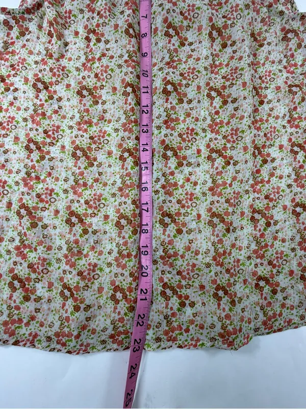 Cottagecore Ditsy Floral Smocked Ruffle Blouse Old Navy L - Image 5
