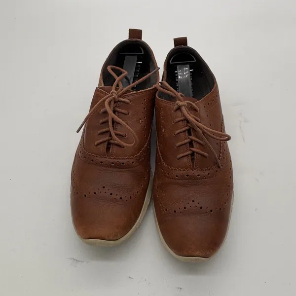 Cole Haan Zerogrand Wingtip Oxford Shoes Brown Leather Womens 8B - Image 3