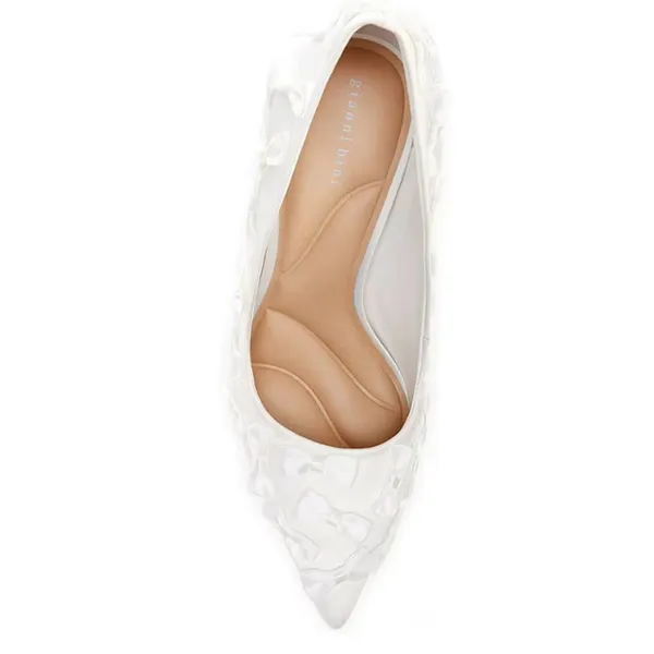 NWT Gianni Bini Bridal Collection Serena Satin Bow Pointed Toe 8.5 - Image 5