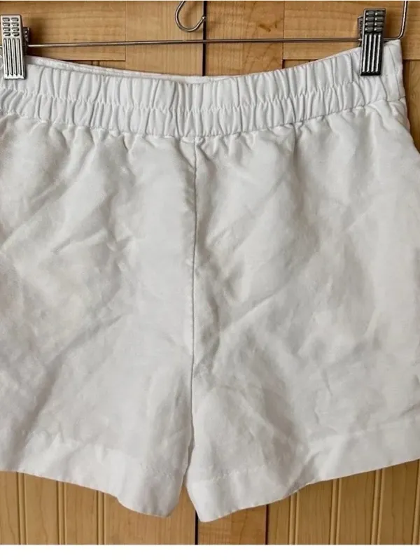 Aritzia White High-Waist Tailored Shorts - Image 2