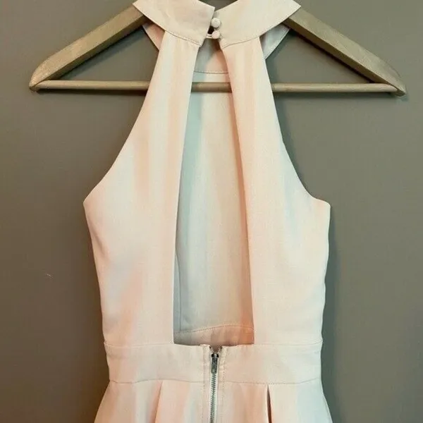 Lulus Rehearsal Open Back Skater Skirt Peach Size‎ XS - Image 13