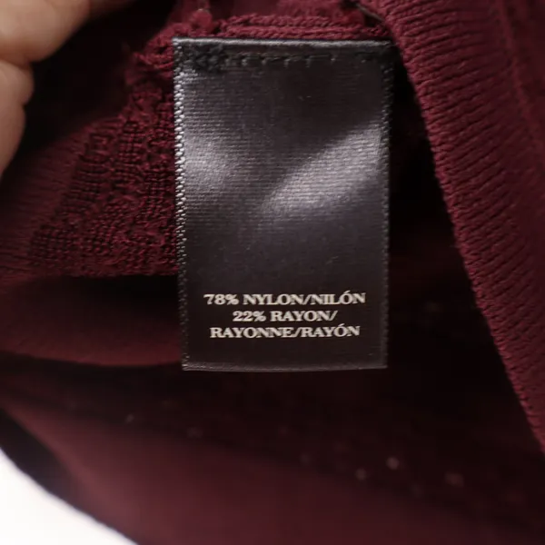 Ann Taylor Burgundy Striped Button Front Cardigan Sweater Womens Size M - Image 3