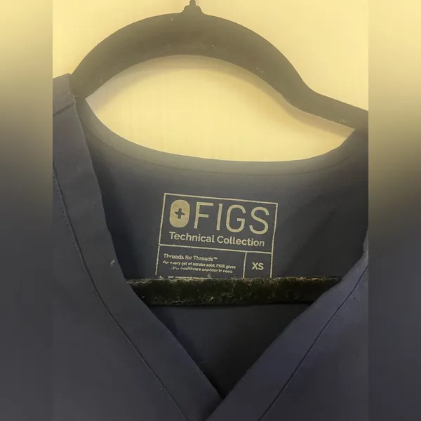 Figs Catarina‎ One Pocket Scrub Top - Navy Blue - Size XS - Image 8