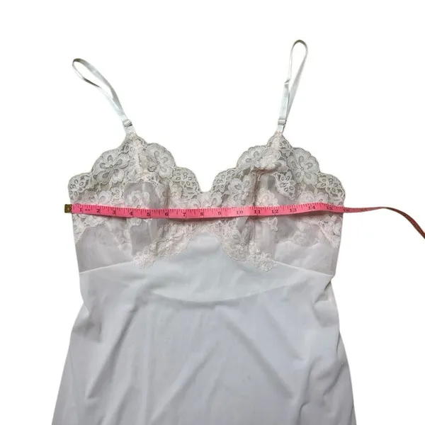 Vintage Vanity Fair Blush Pink Lace and Nylon Slip Dress size 34 / Small - Image 6