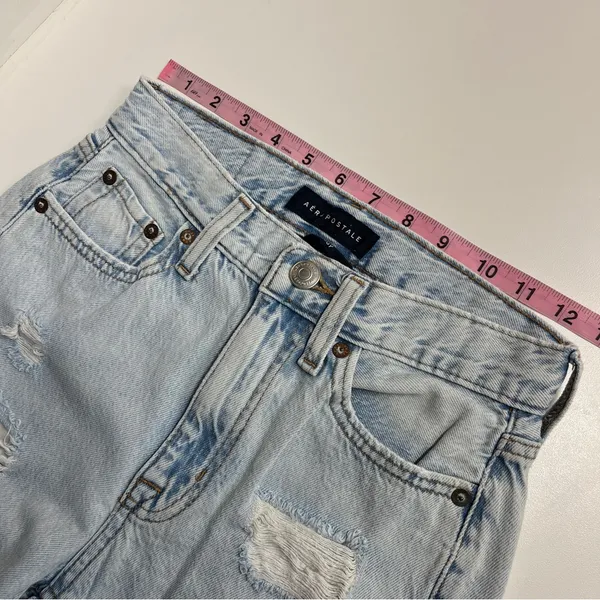 90s baggy thrashed jeans light‎ wash zipper fly retro style denim juniors teen - Image 7