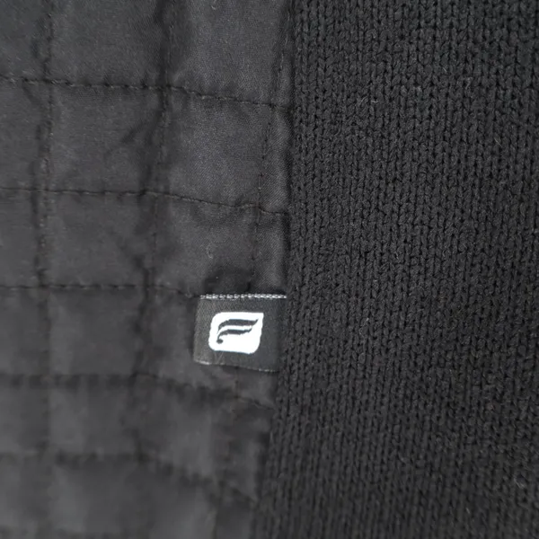 Fabletics Black Mixed Media Quilted Full Zip Jacket S - Image 5