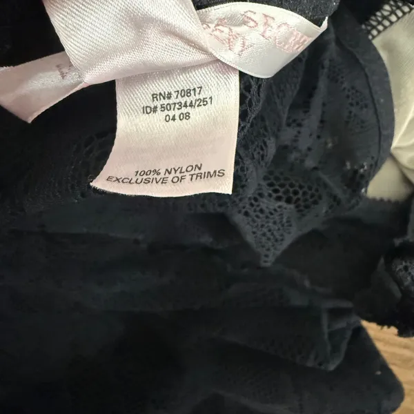 Victorias Secret Very Sexy Black Lace Chemise Slip Dress Small 507344/251 - Image 7