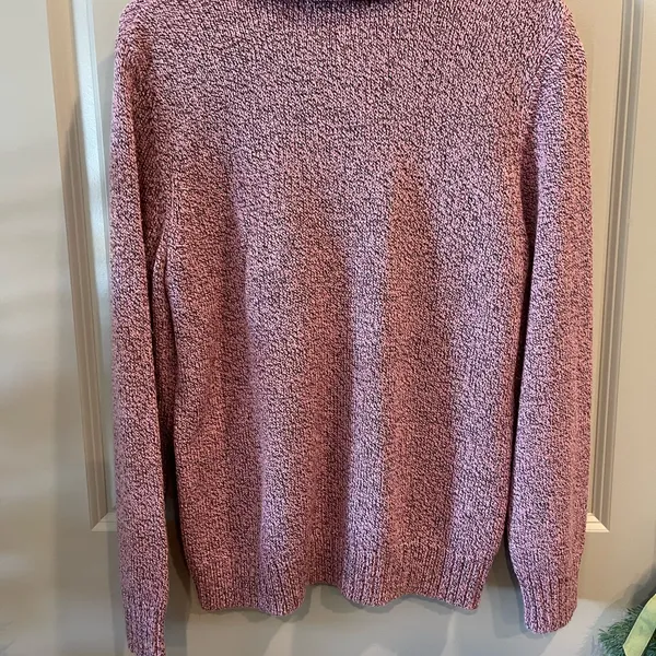 Karen Scott Pink Zip-Up Sweater - Image 3