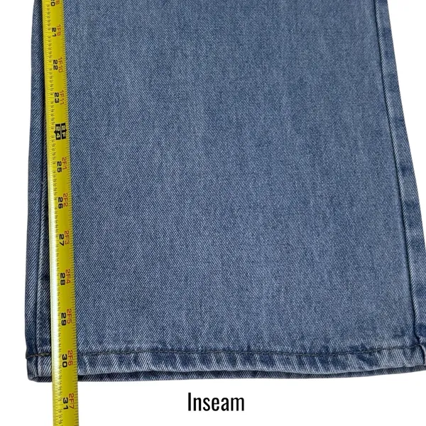 NEW‎ Edikted Wide Leg Light Blue Jeans Capsule Grunge Skater Comfort M - Image 12