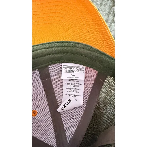 Patagonia P6 Logo Mesh Trucker Hat Cap Snap Back - Image 4