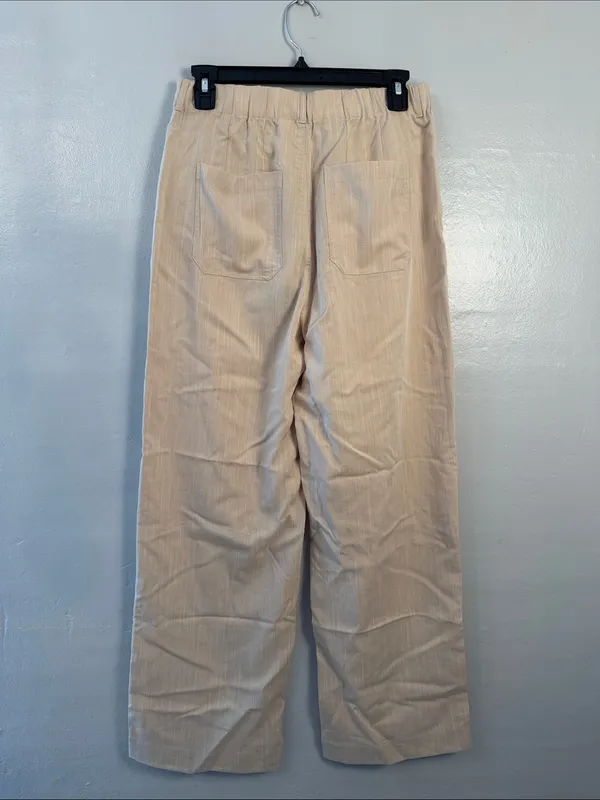 Halara High Waisted Wide Leg Casual Linen-Feel Pants, medium - Image 3