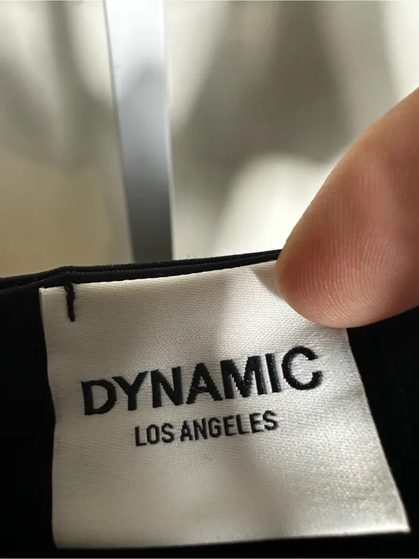 006. Dynamic Los Angeles- Black Scoop Neck Short Sleeve Bodysuit - small - large - Image 2