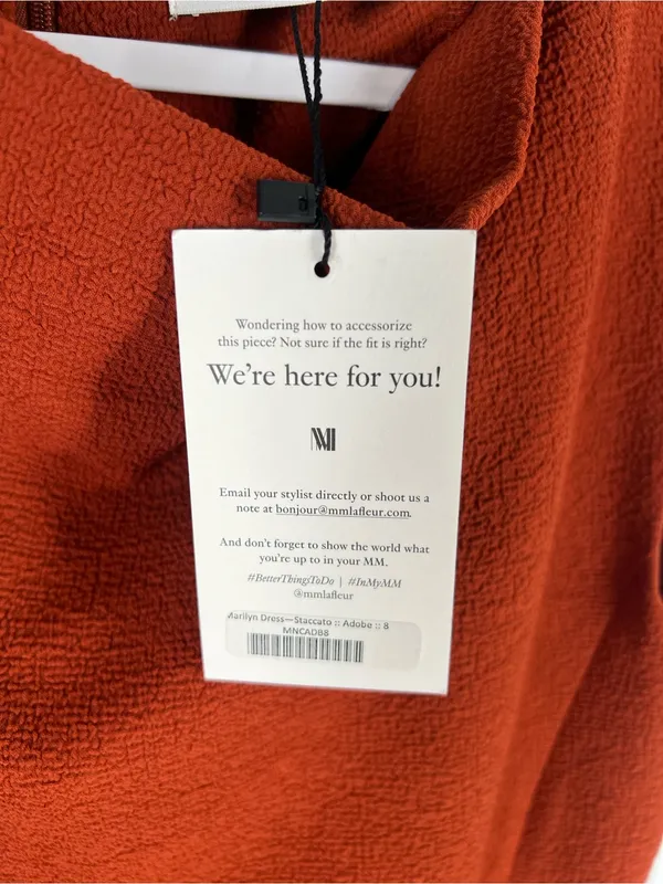 M.M.LaFleur Marilyn Dress Adobe Rust Orange Size 8 NWT - Image 6
