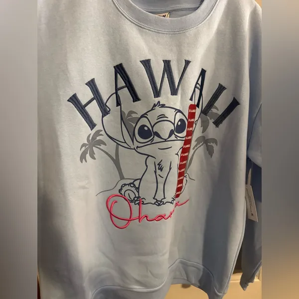 Disney Light Blue Hawaii Stitch Crewneck - Image 2
