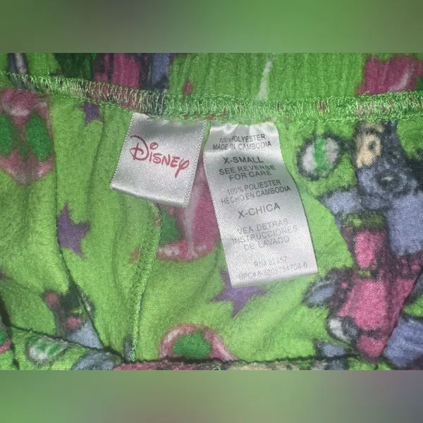 Disney Winnie the Pooh Eeyore Holiday fleece pajama lounge pants XSMALL Women’s - Image 6