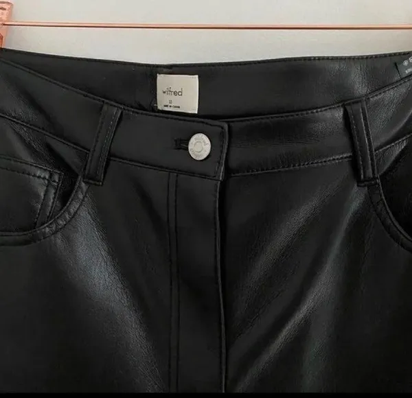 Aritzia black melina leather pant - Image 2