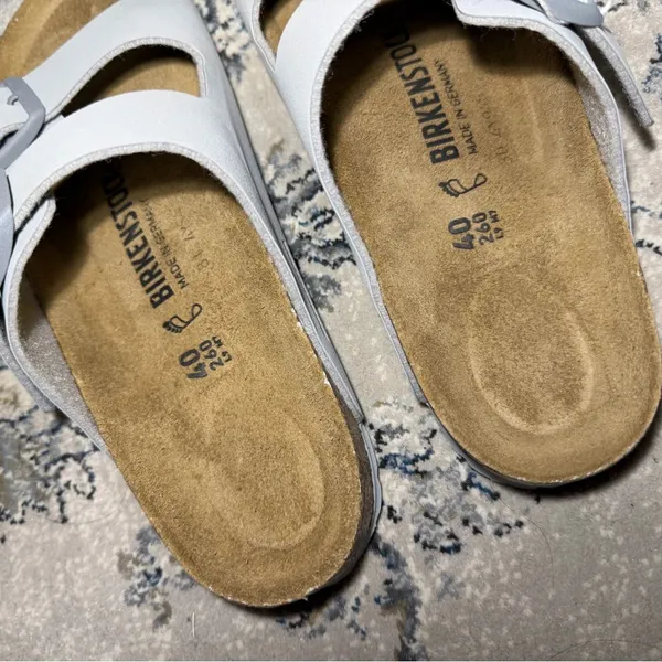 Birkenstock Arizona Birko-Flor Sandals in Stone Coin - Image 6