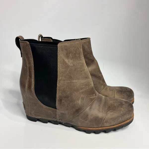 Sorel Lea Wedge Booties leather size 10‎ - Image 2