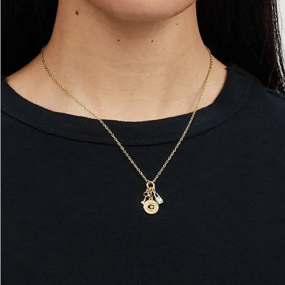 NWT Coach‎ Coin Multi Charm Pendant Necklace - Image 7