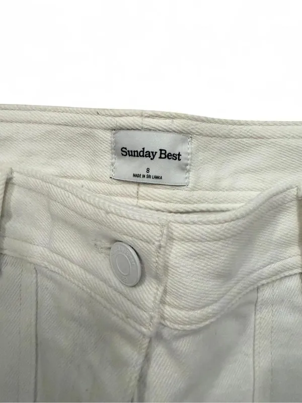 Aritzia Sunday Best White Cargo Pants - Image 2
