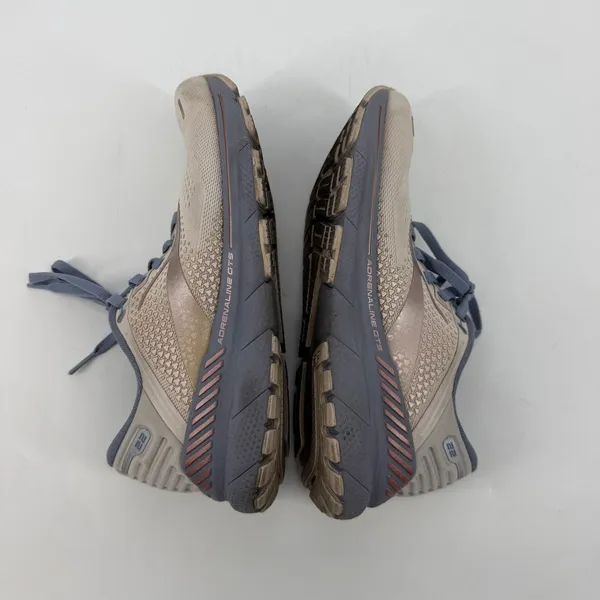 Brooks Adrenaline GTS 22 Womens 8.5 Running‎ Shoes Gray Rose Gold - Image 6