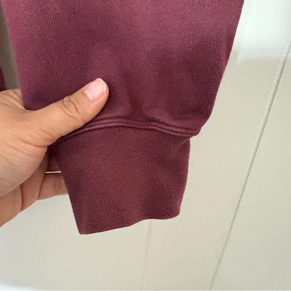 Lululemon Perfectly Oversized Hoodie Burgundy Maroon Size 4 - Image 4