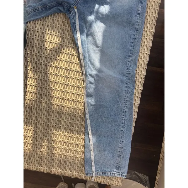 WE THE FREE CRVY‎ SIREN LOW RISE STRAIGHT LEG JEANS 33 layered minimalist boho - Image 10