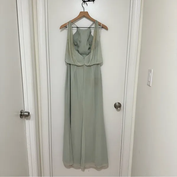 LELA‎ ROSE | Elegant Sage Green Maxi Dress - Image 2