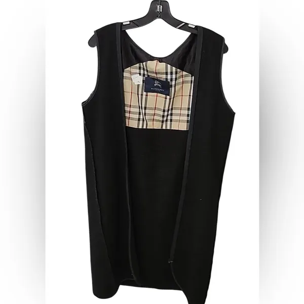 Burberry Nova Check Wool Zip In Coat LINER ONLY Vest Women’s Large Estimate EUC - Image 9