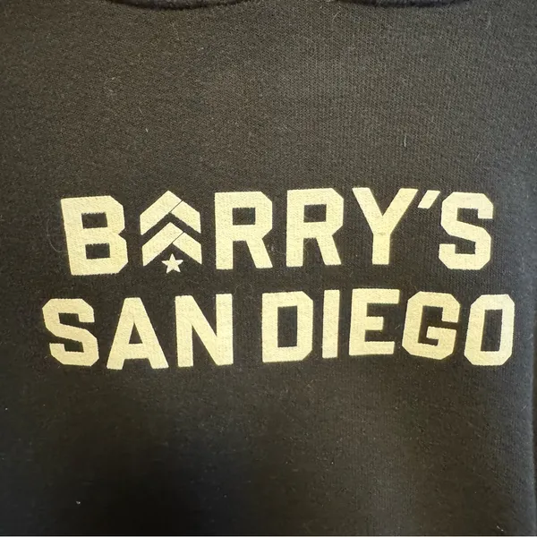 Barry's San Diego Black Hoodie Size M - Image 3