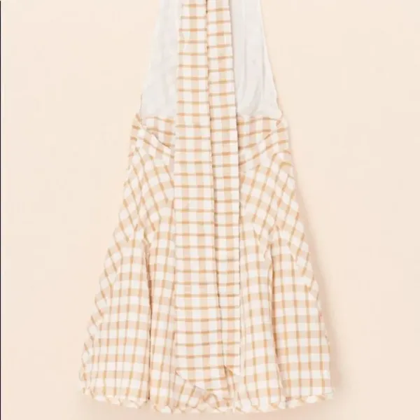 ✨HP✨FP Do The Twist Women's Gingham Deep V-Neck Pleated Mini Halter Dress✨ - Image 8