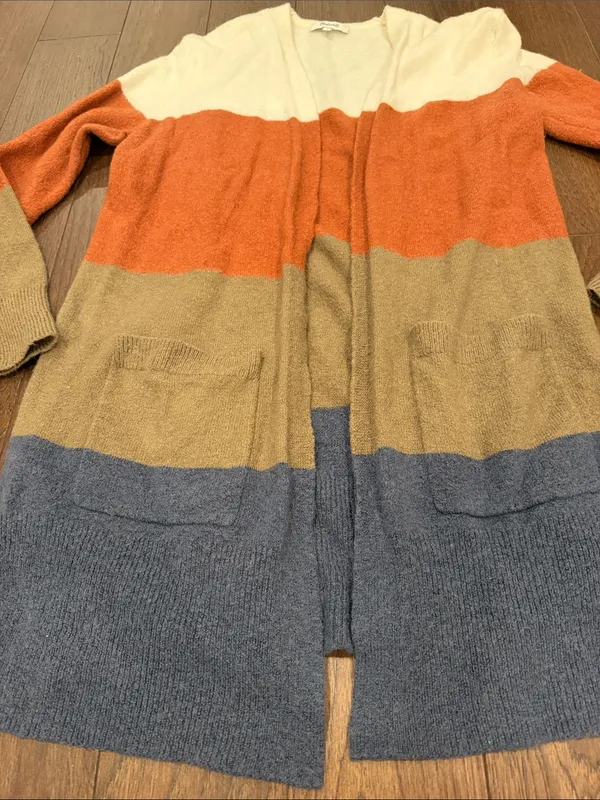 Madewell Colorblock Open-Front Cardigan - Size Small - C1-605 - Image 3