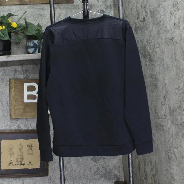 NWT Under Armour Highlighter Trim Athletic Sweatshirt Zip Pocket Black Multi L - Image 2
