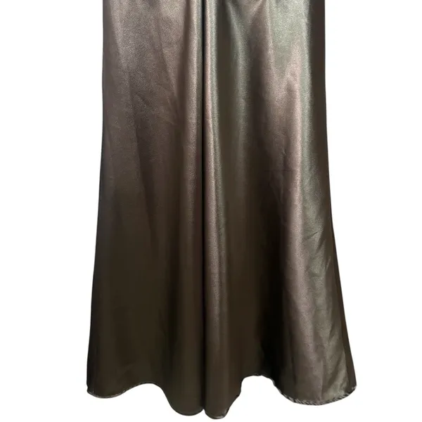 Birdy Grey Mai Dress In Shiny Satin Quartz Special Occasion Bridesmaid Event‎ M - Image 9