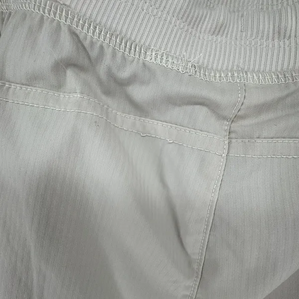NWT Avia Pants Women's XL Beige Stripe Cinchable Hem Lightweight Pockets - Image 6