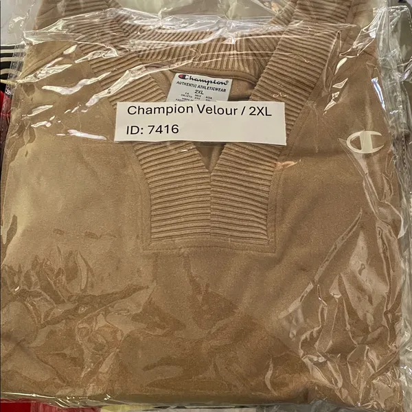 🆕 Champion Women's Soft Touch Rib Mix Pullover Simply Nude Heather 2XL XXL - Image 12