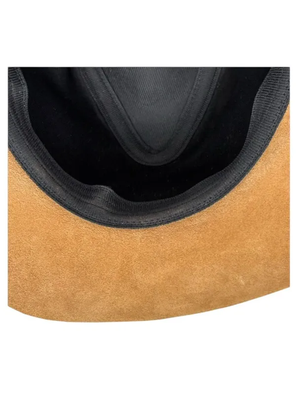 Express 𖤗 Suede Floppy Hat with Braided Trim 𖤗 Brown 𖤗 Festival Boho Hippie Vibe - Image 12