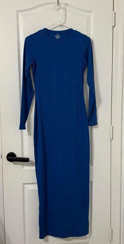 Skims Fits Everybody Long Sleeve Crewneck Dress L - Image 2