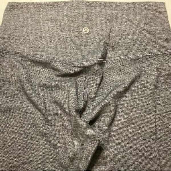 Lululemon Align Pant II 25" Mini Heathered Herringbone Black White/Black Sz 10 - Image 10