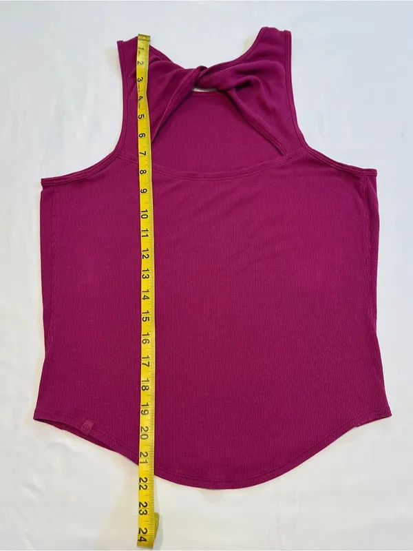 Lululemon Modal Silk Twist-Back Yoga Tank Top – Magenta Purple – 6 - Image 10