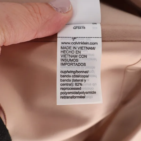 Calvin Klein Adapt Bandeau Bra Womens XL Cedar Strapless Wireless Full Coverage - Image 9