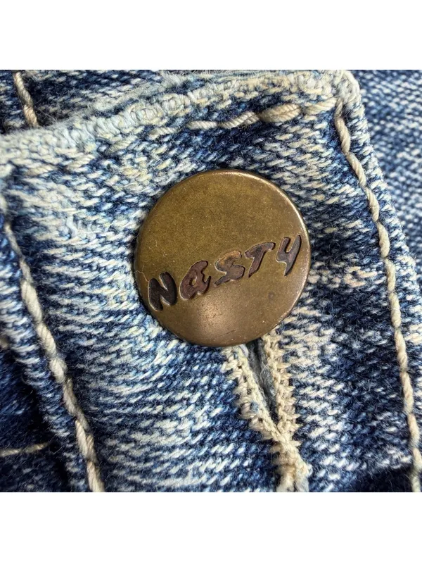 Vintage 80s 90s NASTY Acid Wash High Rise Jeans 25x27 Tapered Mom Denim - Image 6