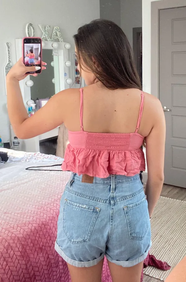 Forever 21 Pink Crop Top - Image 2